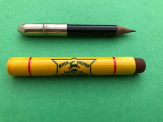 Vintage John Deere Advertising Bullet Pencil,  Woodburn,  Indiana,  Stucky Bros.