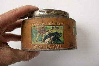 Blue Boar Rough Cut American Tobacco Tin (P3L) Indian Head Paper Label Seal 2
