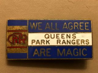 Rare Vintage 1960s Queens Park Rangers Football Club Enamelled Pin Badge