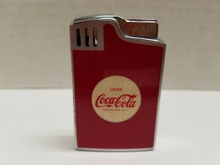 Vintage Coke Coca - Cola Pocket Lighter Lucey Lite Blue Bird Musical 1963