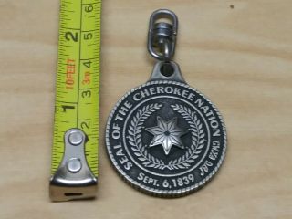 Vintage Seal Of The " Cherokee Nation " Sept 6th 1839.  Pendant/keychain Awesome