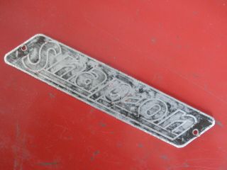 Vintage 1940 ' s SNAP ON Tool Box Chest or Cabinet Logo Emblem Nameplate 2