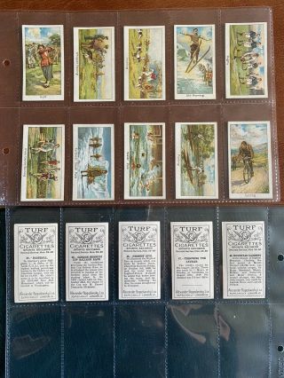 Vintage 1920s Set Cards Sports Records Baseball C H Sisler Golf Boxing Etc