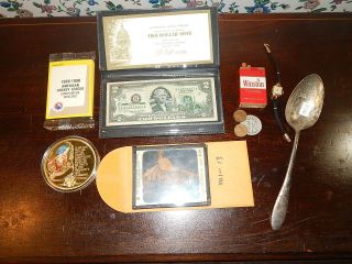 Junk Drawer Cleanout,  Alamo Glass Plate,  Vintage Watch,  Whalers Cards