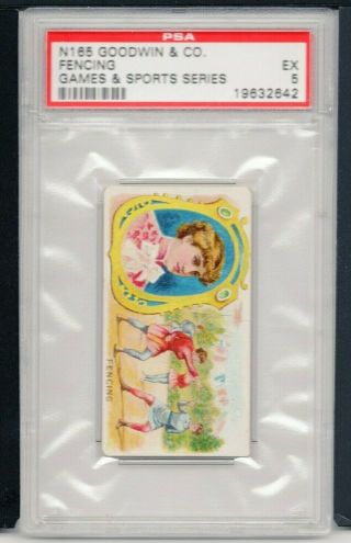 N165 Goodwin & Co.  Games & Sports Series Fencing Psa 5 