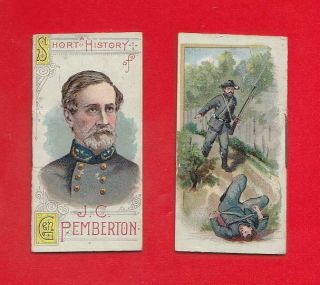 1889 Duke - N78 Booklets - Histories Of Generals - Gen.  J.  C.  Pemberton Ex,