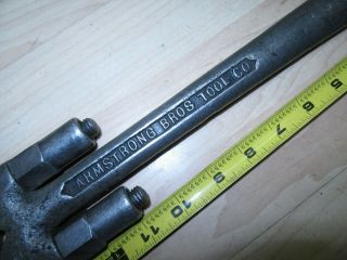 Vintage Armstrong Bros Tool co 300 adjustable wrench clamp Machinist Unusual 2