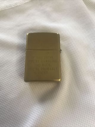 zippo brass vintage Craps Zippo Rare Lighter 3