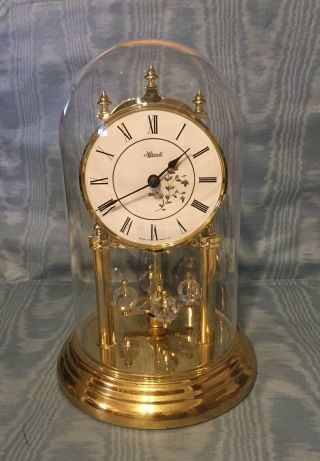Vintage German Hermle Anniversary Mantle Clock Germany