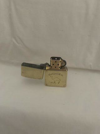 Vintage Zippo 1932 - 1992 Brass Camel 60th Anniversary Lighter