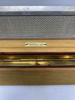 Antique Vintage ALFRED DUNHILL OF LONDON Wood HUMIDOR Tobacco Cigar 11.  5” No Key 2
