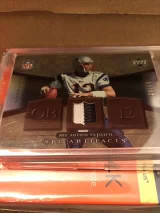 2007 Upper Deck Artifacts Tom Brady Game Worn Patch Jersey Two Color /50