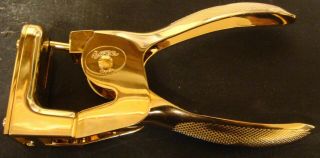 Ewee Cigar Cutter,  Made In Spain,  Gold Plated