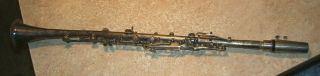 Antique Vintage Soloiste Metal Silver Or Nickel Plated Clarinet 1800 