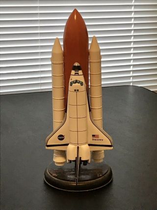 Vintage Nasa Space Shuttle 1/200 Scale Desk Model,  Launch Configuration W/ Tank