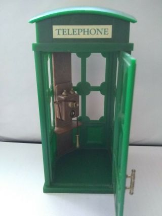 Sylvanian Families Vintage Cornershop Green Telephone Box Retro Phone Calico
