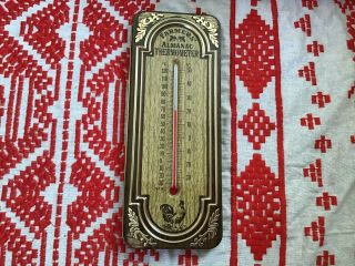 Vintage Farmer’s Almanac Rooster/chicken Thermometer In