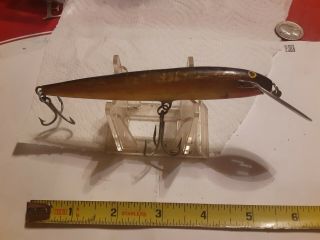 Old Lure Vintage Rapala From Finland Cd - 14 Mag.  Sinking Magnum Lure Gold Black