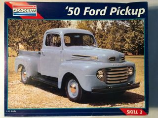 Monogram 50 Ford Pickup 1:25 2457 Kit Model Truck 1950 Flathead V8 1995 Rel.