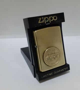 Vintage Zippo Lighter Solid Brass Logo United Nations/unprofor In Case