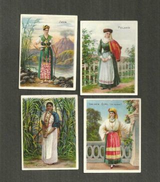 1890 Tobacco Cards TURKISH TROPHIES CIGARETTES 17 Cards COSTUMES & SCENERY 2
