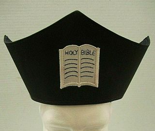 Vintage Odd Fellows I.  O.  O.  F.  Lodge Ceremonial Chaplain Hat