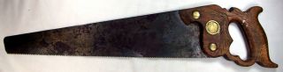 This Antique H.  Disston & Sons Vintage Hand Saw Carpenter Tool