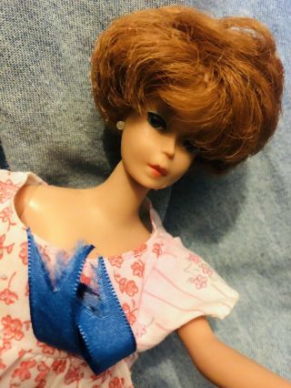 Vintage 1958 Mattel Barbie Bubble Cut Made In Japan