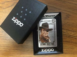 Vintage Retired Unstruck Zippo - John Wayne 1969 24075