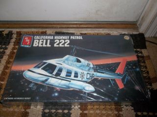 Vintage 1991 Amt/ertl1/48 California Highway Patrol Bell 222 Helicopter,