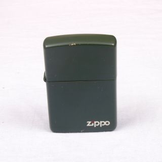 Zippo 60th Anniversary 1932 1992 Logo Olive Green Matte Made In Usa