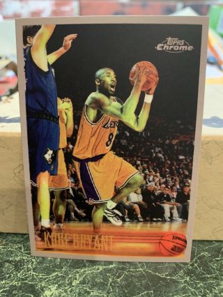 Kobe Bryant 1996 - 97 Topps Chrome Rookie Rc Reprint Basketball Card 138 Lakers
