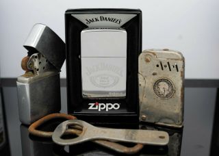 Vintage Wwi Lighter Trench Art Zippo Vietnam Lighters Coke Opener