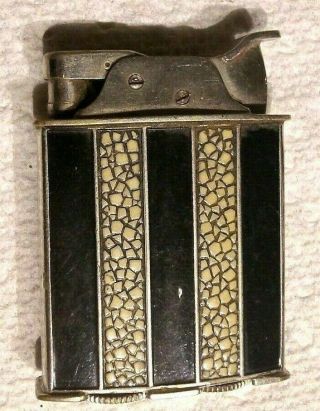 Vintage Evans Art Deco Design Textured Cigarette Lighter -
