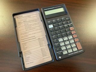 Vintage Texas Instruments Ba Ii Plus Programmable Financial Calculator