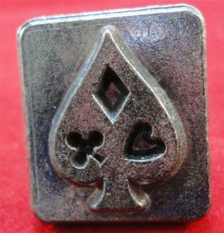 Vtg Rare Craftool Co Usa Leather Stamp Tool 8203 Club Hearts Spade Diamond