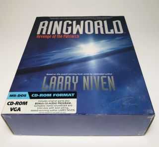 Ringworld Revenge Of The Patriarch Pc Big Box Cd - Rom Vintage,  Hint Book