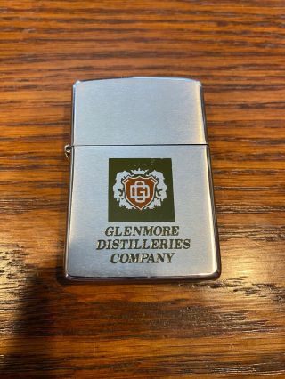 Vintage Zippo Advertising Lighter Case Shell Glenmore Distilleries Company