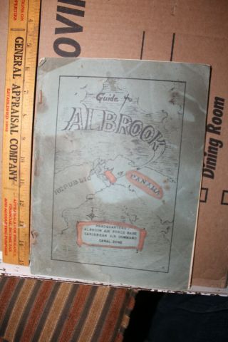 Vintage 1955 Guide To Albrook Air Force Base Caribbean Air Command Canal Zone