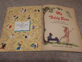Vintage Little Golden Book My Teddy Bear 1953 3