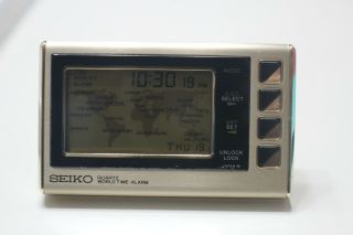 Vintage Seiko Quartz World Time Alarm Travel Watch S991