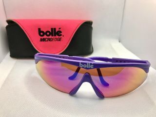 Bolle Microedge Cycling Sunglasses Road Bike Vintage Bollé Lavender Purple