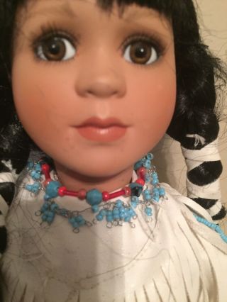 Linda Mason Native American Porcelain Ael 2003 Doll