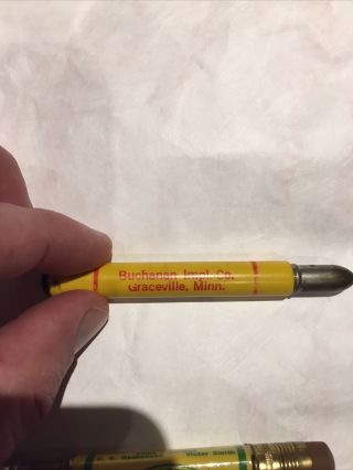 Vintage John Deere Bullet Pencil Buchanan Implement Graceville,  MN Minnesota 2