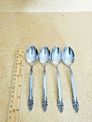 Vintage Stainless Steel Flatware Made In Japan Set Of 4 Spoons