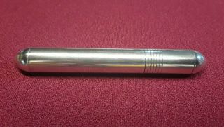 Vintage Sterling Silver Redilite Tube Style Pocket Lighter