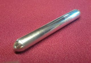 Vintage Sterling Silver REDILITE Tube Style Pocket Lighter 2