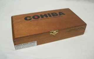 Cohiba Corona Minor Empty Wooden Cigar Box From The Dominican Republic