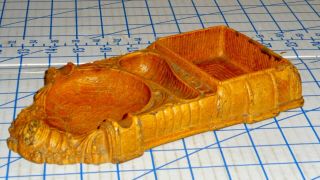 Vintage Multi Products Inc Syroco Wood Ashtray Cigarette Pipe Holder 1946 Vg