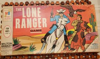 Vintage 1966 Milton Bradley Lone Ranger Game Complete Very Good